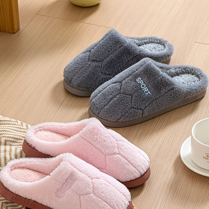 Chaussons « SPORT » en Peluche – Ultra-Doux, Chauds et Confortables