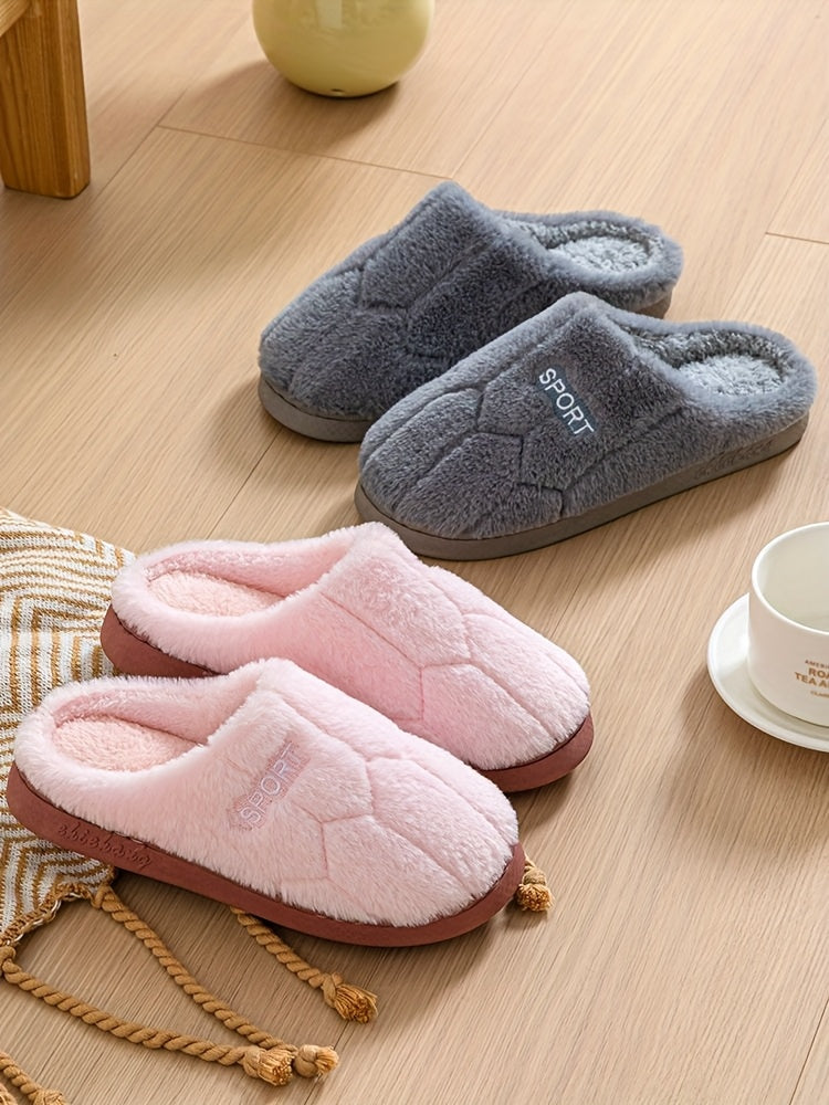 Chaussons « SPORT » en Peluche – Ultra-Doux, Chauds et Confortables