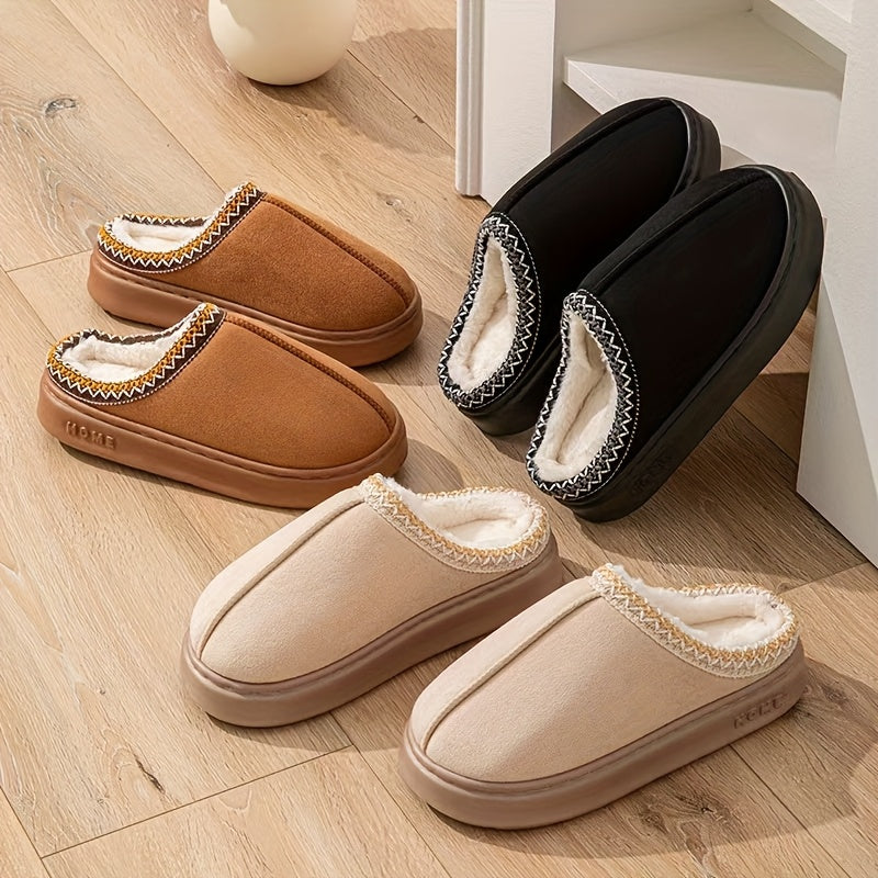 Chaussons en Polaire Doublés en Peluche – Confort & Élégance