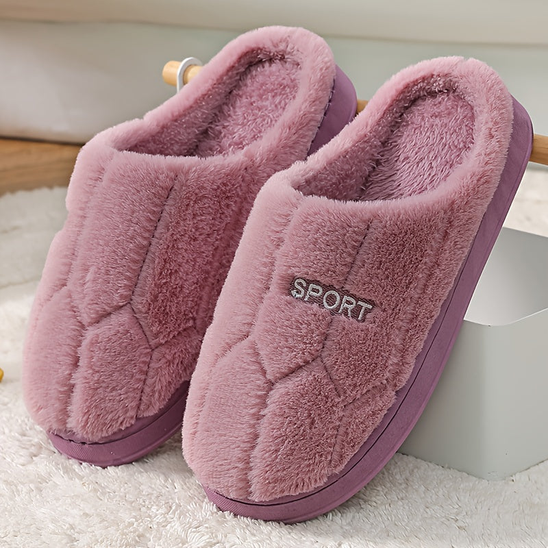 Chaussons « SPORT » en Peluche – Ultra-Doux, Chauds et Confortables