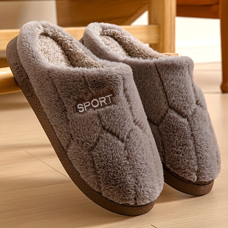 Chaussons « SPORT » en Peluche – Ultra-Doux, Chauds et Confortables
