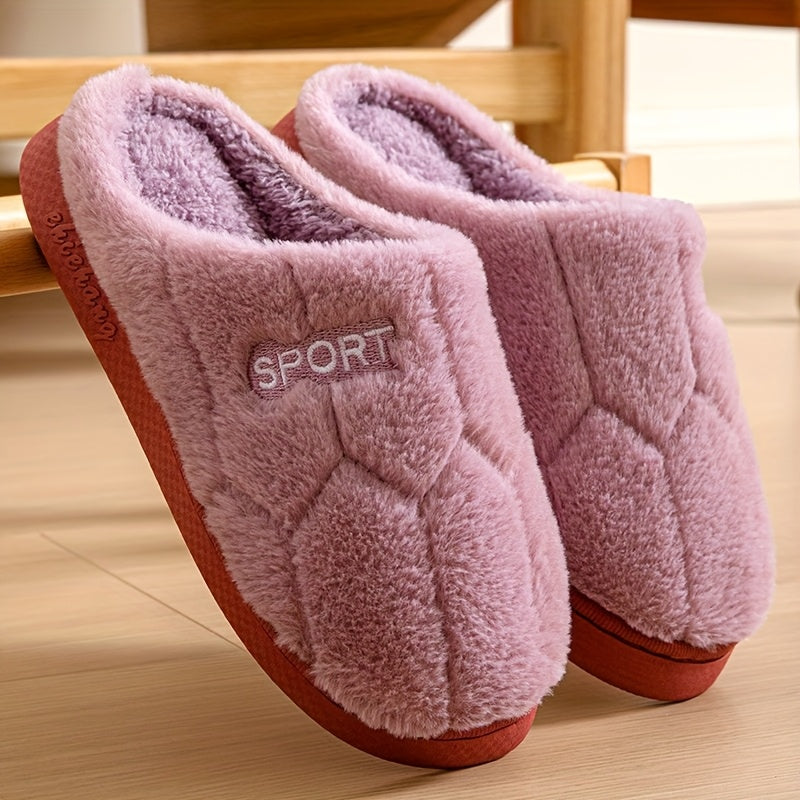 Chaussons « SPORT » en Peluche – Ultra-Doux, Chauds et Confortables
