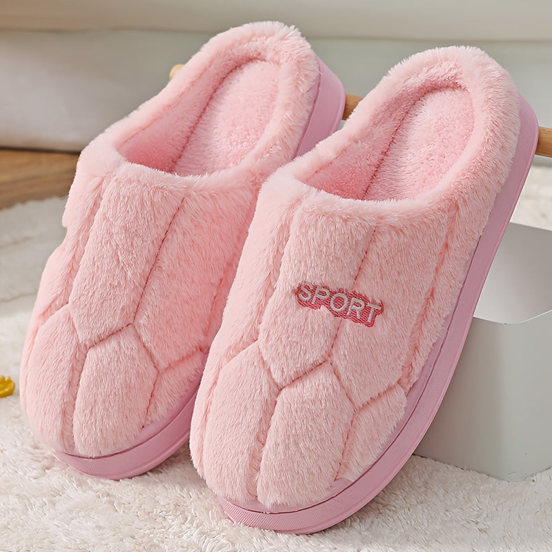Chaussons « SPORT » en Peluche – Ultra-Doux, Chauds et Confortables