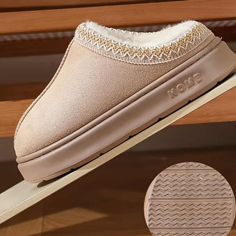 Chaussons en Polaire Doublés en Peluche – Confort & Élégance