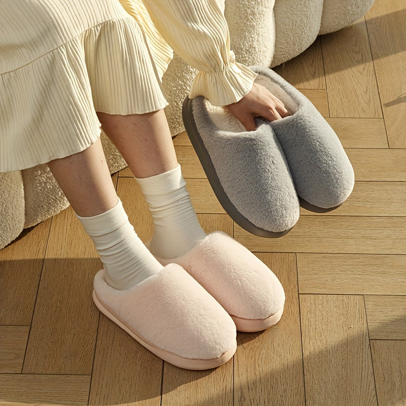 Chaussons Doublés en Fausse Fourrure – Ultra-Chauds, Confortables et Antidérapants