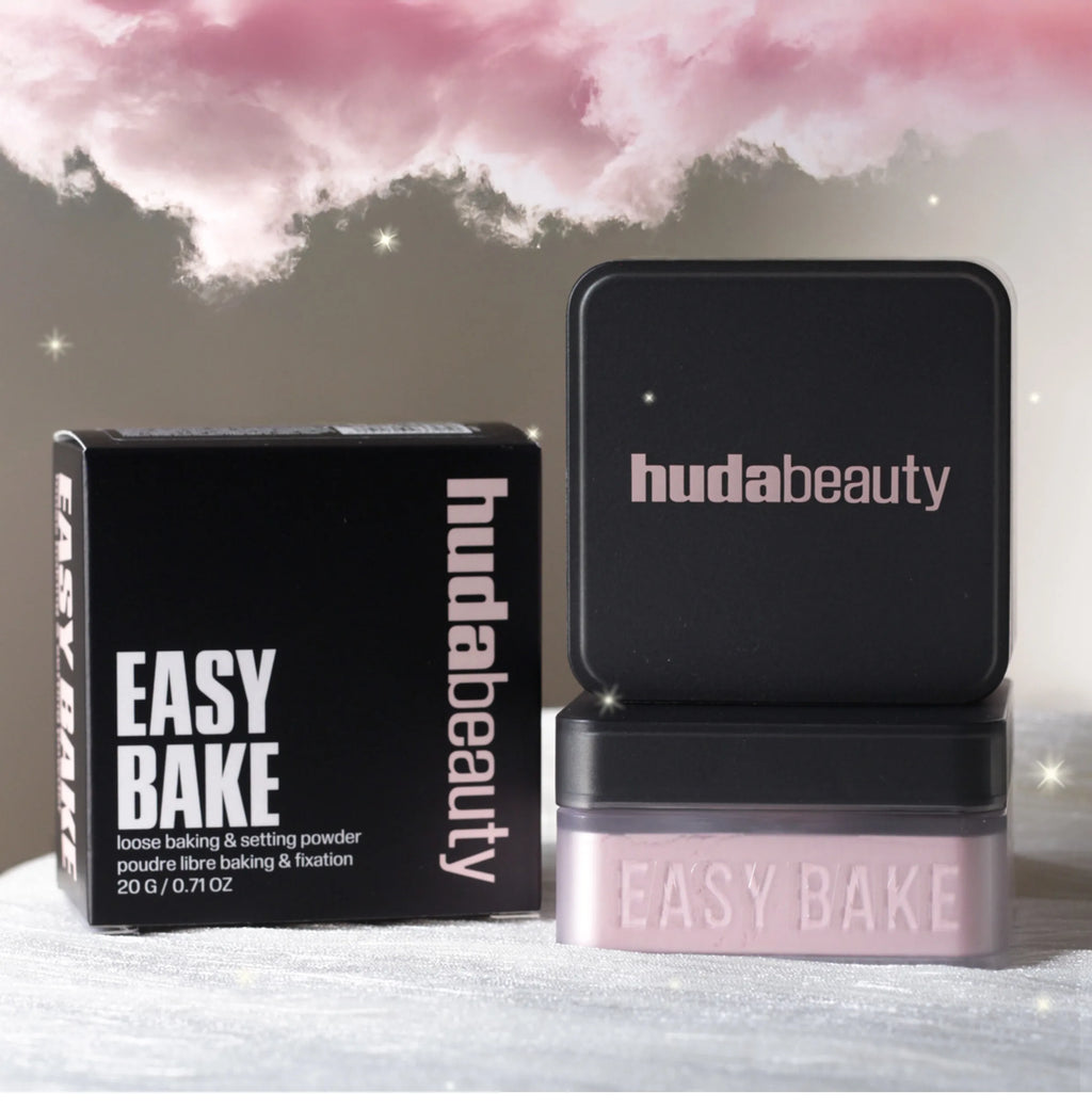 Huda Beauty – Poudre Fixante Ultra-Fine Longue Tenue, Effet Zéro Pores & Contrôle de Brillance