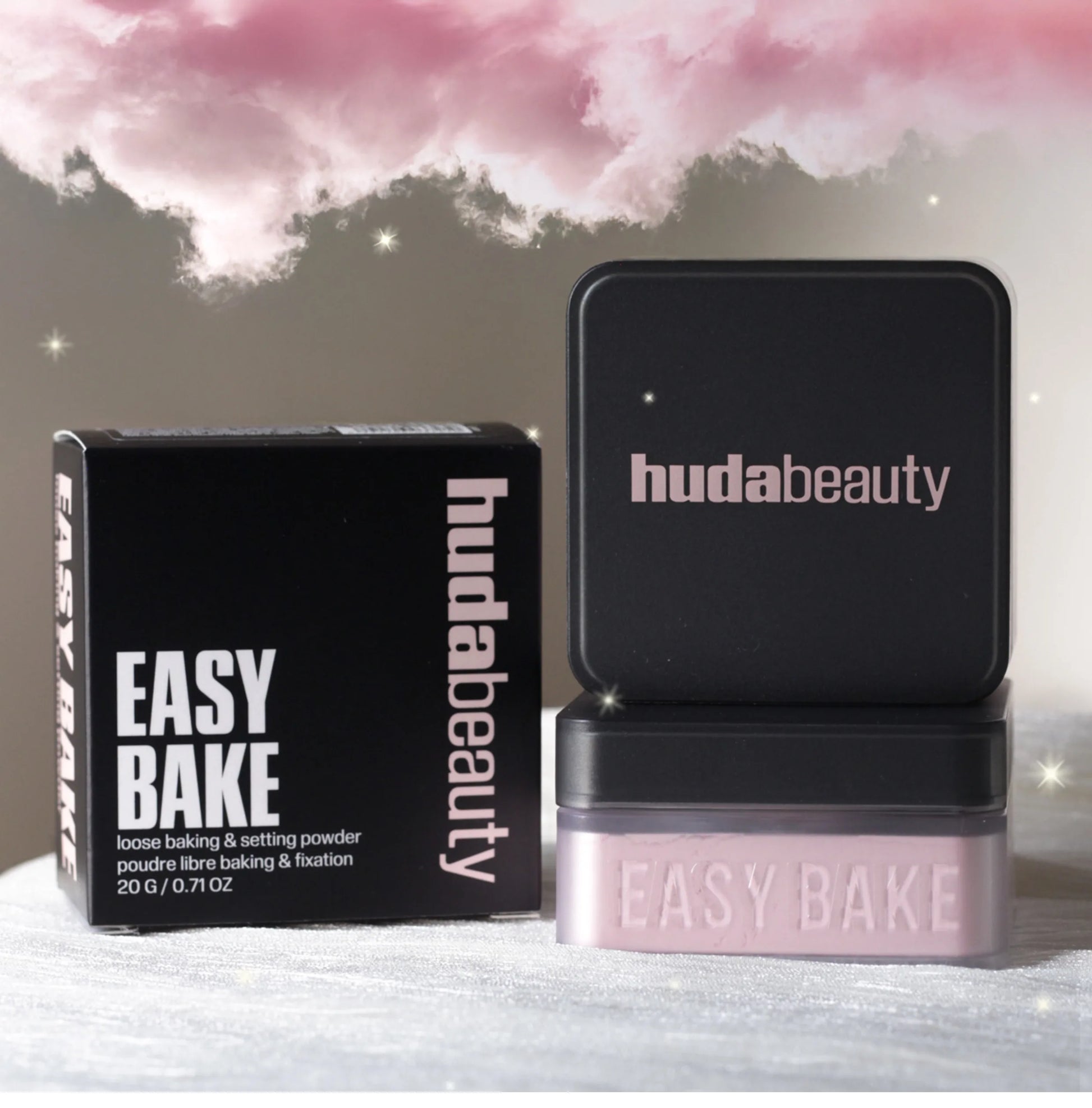 Huda Beauty – Poudre Fixante Ultra-Fine Longue Tenue, Effet Zéro Pores & Contrôle de Brillance