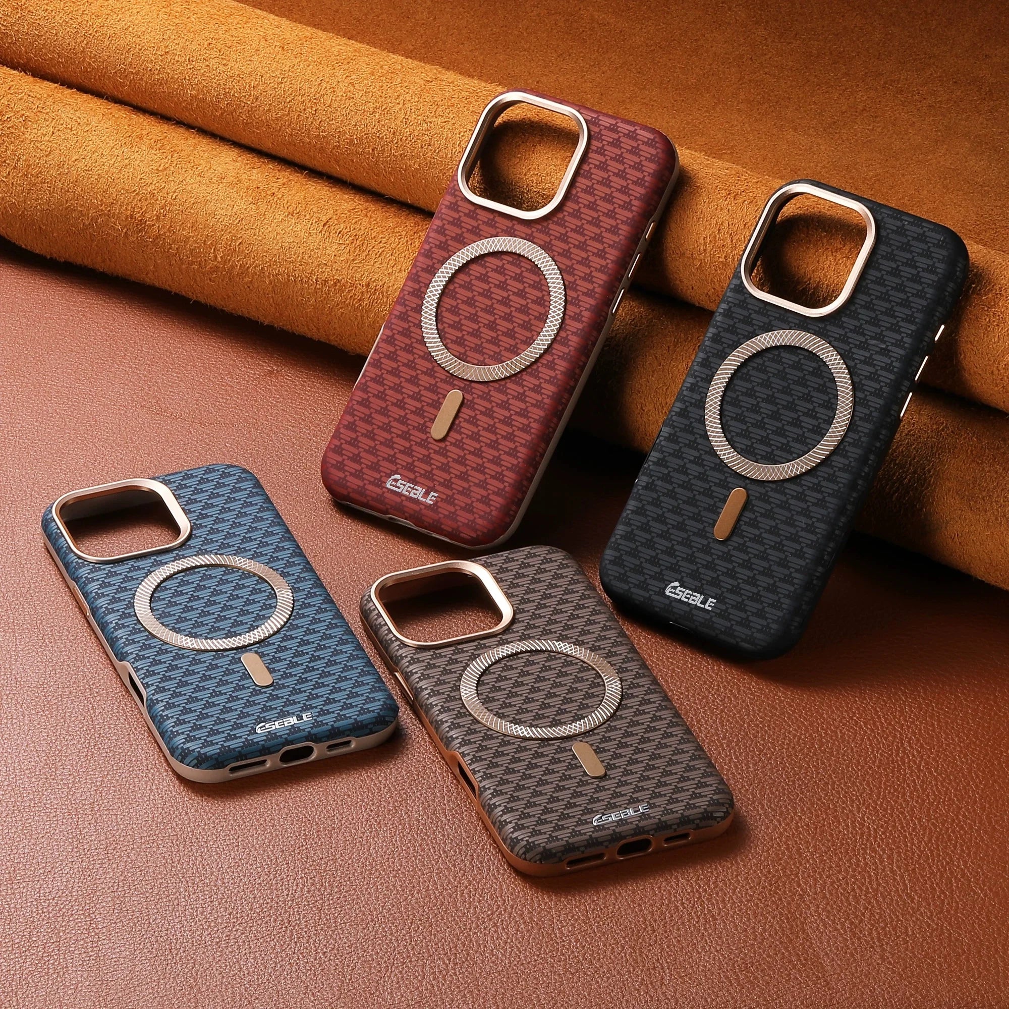 Coque iPhone MagSafe en Cuir de Luxe – Élégance Professionnelle & Protection Antichoc | Charge Sans Fil Intégrée