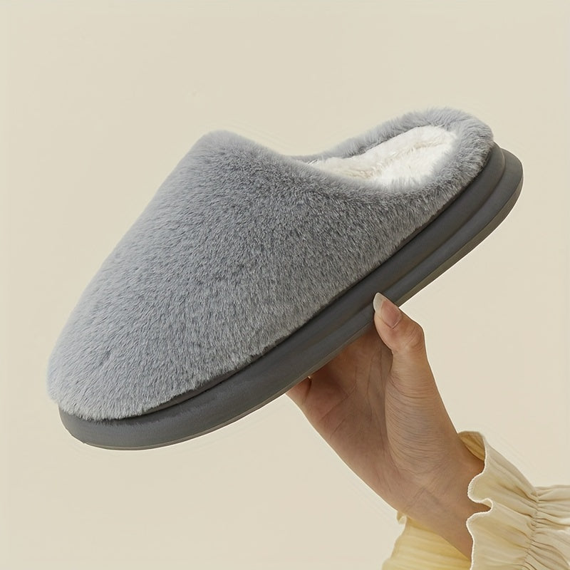 Chaussons Doublés en Fausse Fourrure – Ultra-Chauds, Confortables et Antidérapants