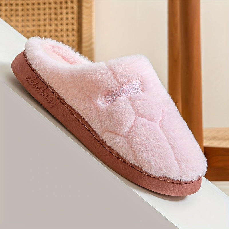 Chaussons « SPORT » en Peluche – Ultra-Doux, Chauds et Confortables
